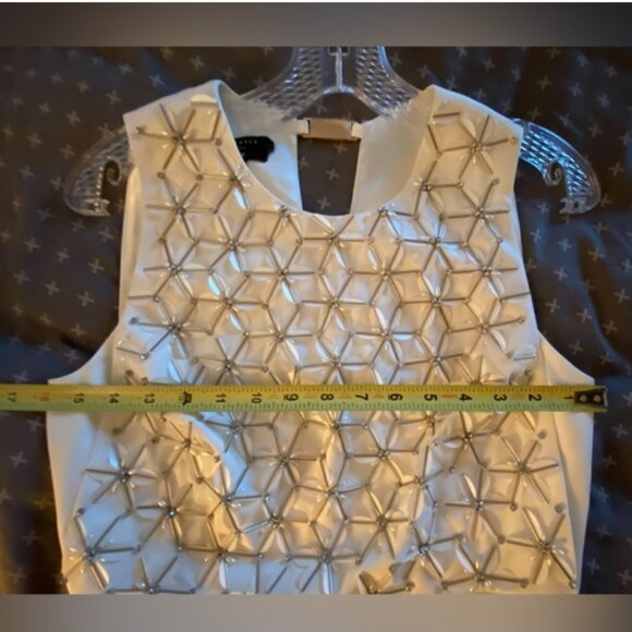 Ted Baker Aaina Embellished Maxi Dress gown white gold size 2 nwot - Picture 13 of 16